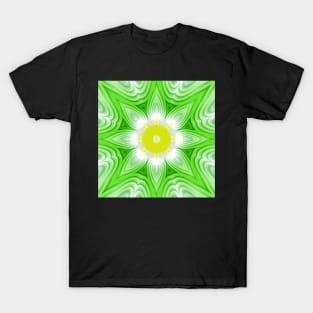 Green and yellow floral background T-Shirt